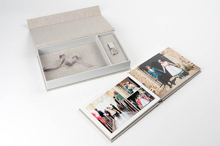 Linen Photo Book + USB Box - Options Linen Photo Book + USB Box - Options