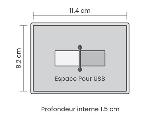 ✓Boîte de réception mariage personnalisé✓ – Forest USB®